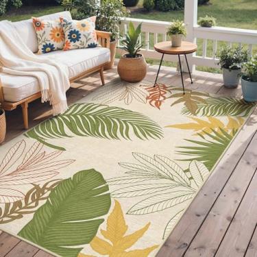 Imagem de GENIMO Tapete para área externa e interna, 2,5 m x 25,4 cm, impermeável, sem queda, fácil de limpar, tapete de folhas para pátio, sala de estar, varanda, sala de jantar, trailer, deck, quarto