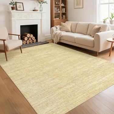 Imagem de Tapete de área, 10 x 15 cm, lavável, antiderrapante, moderno, cor sólida, grande, tapete para sala de estar, tapete de cozinha minimalista, tapete de cozinha liso, tapete boêmio, clássico para entrada