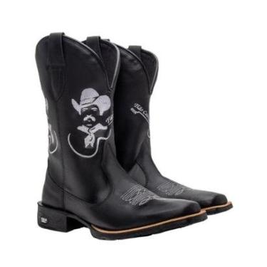 Imagem de Bota Country Texana Masculina Bico Quadrado Texas Gold Peão-Masculino