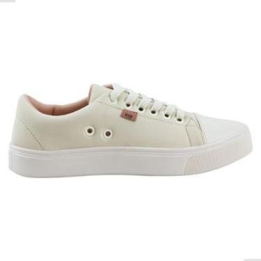 Imagem de Tenis Feminino Leruchel Casual Confortavel Moderno Leve Bege-Feminino