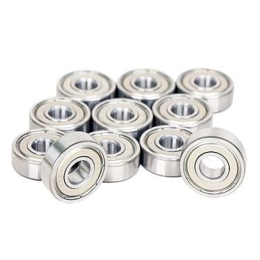 Imagem de XMGKMN 10 peças de rolamentos de esferas de aço inoxidável 304C borracha selada metal blindado radial S6800 S6801 S6802 S6803 S6804ZZ (Cor: 304 ZZ, Tamanho: S6806 30X42X7_10PCS)