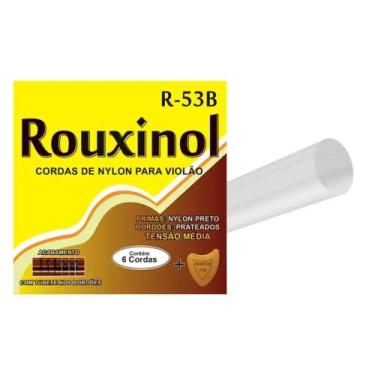 Imagem de Encordoamento rouxinol violao nylon media tensao preto/prateada r53b