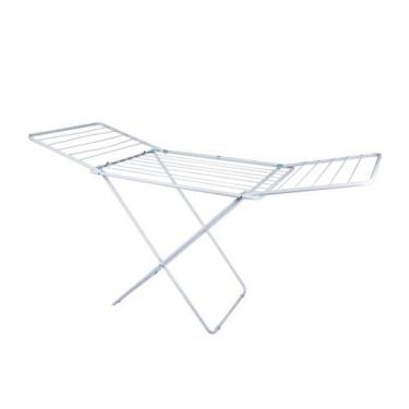 Imagem de Varal De Chão Com Abas 174x70cm Branco - Suporta 25kg De Roupas - Mor