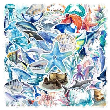 Imagem de Adesivos de vinil impermeável Ocean Series 50 unidades/lote de 5 a 10 