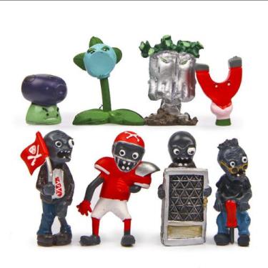 Imagem de Coleção Figure Toy Plants Zombies Anime, 8 unidades, modelo 5,6-7,2 cm