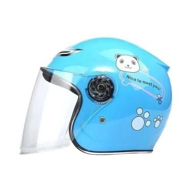 Imagem de Capacete De Segurança Infantil Com Padrão De Desenho Animado Para Quat