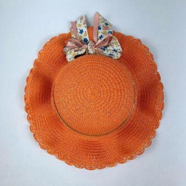 Imagem de Chapéu Infantil Menina De Palha sintética Com Laçinho Moda Verão - LF 