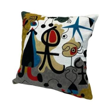 Imagem de Capa De Almofada Decorativa Abstrata Impressa Em 3D Picasso Para Sofá,