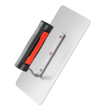 Imagem de Desempenadeira Lisa de Aço Temperado com Cabo Plástico 12x35cm At243-1 Pincéis Atlas Desempenade