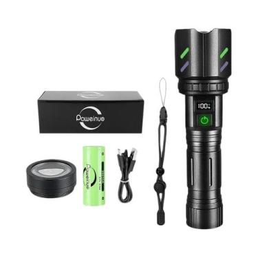 Imagem de Lanterna LED Poderosa Com Laser Branco, Ignição Concentrada, Tocha Tát