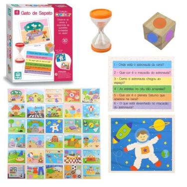 Imagem de Jogos Pedagógicos Para Educação Infantil Gato de Sapato Nig - NIG Brin