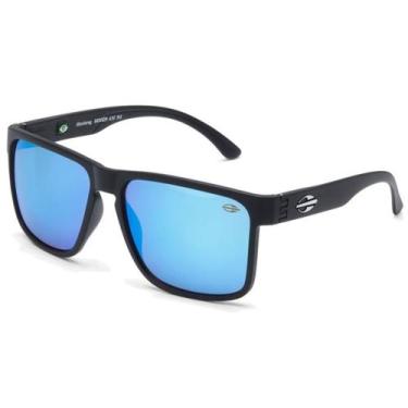 Imagem de Óculos De Sol Mormaii Monterey Preto Fosco Revo Azul Ice M0029 A1497-5