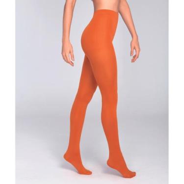 Imagem de Meia Calça Loba 5858-001 Fio 80 Opaca Colors, Ocre, P