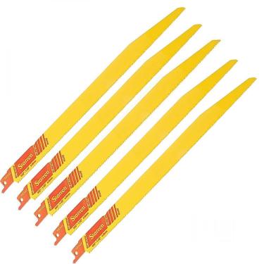 Imagem de Kit 5 Lâminas Serra Sabre Corte de Veículos 30cm BT121014 Starrett