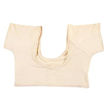 Imagem de Newmind Absorventes de axila laváveis, camiseta com proteção de axila para ioga corporal, jogging - pele M