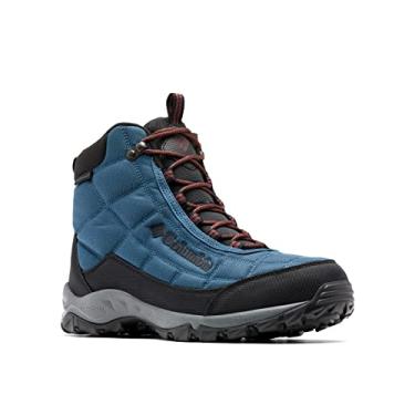 Imagem de Columbia Bota masculina Firecamp para caminhada, Petrol azul/preto, 7 Wide