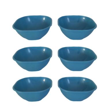 Imagem de Pote Para Sobremesa Kit Conjunto jogo 6 peças Azul