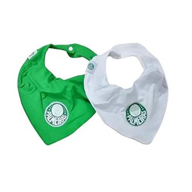 Imagem de Kit Babador Bandana Palmeiras Verde e Branco Oficial