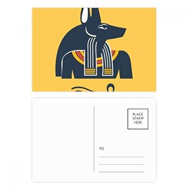 Imagem de Cartão postal com estampa abstrata do Egito Antigo Conjunto de cartões postais de aniversário para enviar cartões de agradecimento