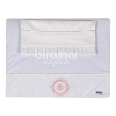 Imagem de Biramar Baby Colchonete Carrinho Malha C/ Fronha Percal Vineyard Rosa Rosa