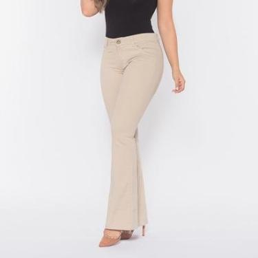 Imagem de Calça Flare Macaw Sarja Raquel-Feminino