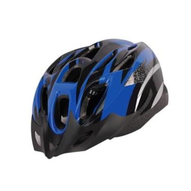 Imagem de YIJU Capacete de bicicleta Capacete de bicicleta leve respirável Mountain Road Bike Capacete de ciclismo para adultos Patins Andar, AZUL