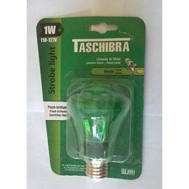 Imagem de Lampada Taschibra Xêon VERDE Strobe 1W Light 127v E27 55a60 piscadas min