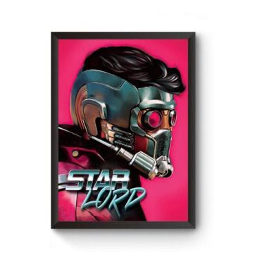 Imagem de Poster Moldurado Guardiões Da Galaxia Star Lord - Fanarte