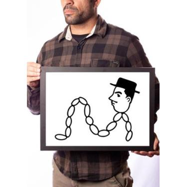Imagem de Quadro Arte Professor Linguiça  Desenho Do Kiko Chaves - Fanarte