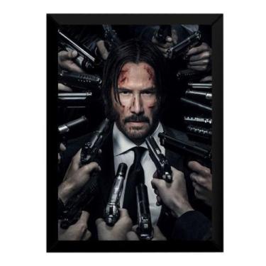 Imagem de Quadro Filme John Wick Parte 2 Poster Moldurado - Fanarte