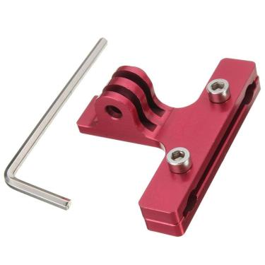Imagem de Adaptador Suporte Bike Banco Pro Seat Rail Mount para GoPro Hero Sjcam Xiaomi Vermelho