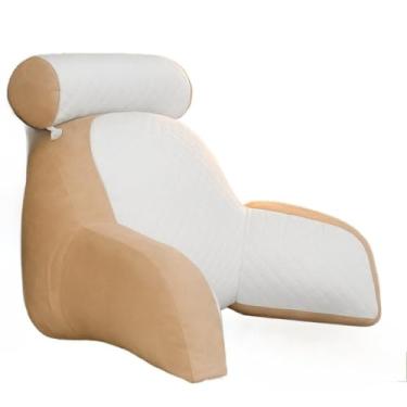 Imagem de Almofada de apoio lombar multifuncional- suporte de leitura confortável(Avelã)