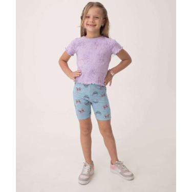 Imagem de Bermuda Infantil Ciclista Stitch Tam 4 a 10 Azul-65108 - Disney, Azul,