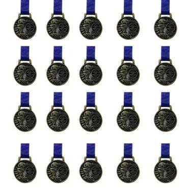 Imagem de Medalha Medasul Honra ao Mérito 35mm Kit Com 20 Unidades, Bronze, Únic