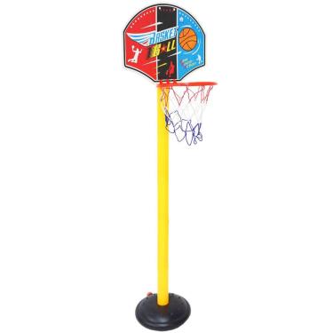 Imagem de Mini Cesta Basquete Infantil Pedestal Bola Bomba Tabela Regulável de 1,20m à 1,40m Importway BW037