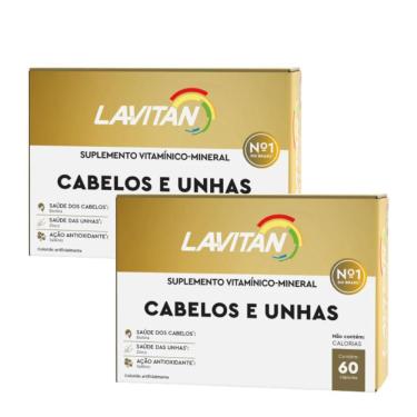 Imagem de Kit Lavitan Vitamina Cabelos E Unhas 60 Cápsulas 2 Unidades