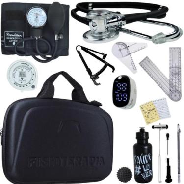 Imagem de Kit Fisioterapia Maleta Goniometro Martelo Buck Completo - Love Saude,