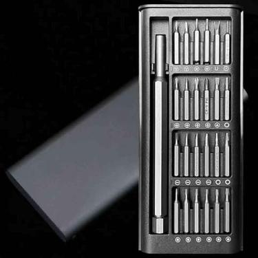 Imagem de Conjunto de chaves de fenda de precisão 24 em 1 - miniferramentas para relógios, eletrônicos, consoles de jogos e tablets. Compacto e versátil.
