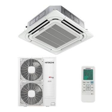 Imagem de Ar Condicionado Split Cassete 4 Vias Hitachi Aircore 600 Inverter 56.000 BTUS Quente E Frio 220V