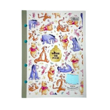 Imagem de Refil Tiliflex Para Caderno Argolado Colegial Pooh 80 Folhas Tilibra
