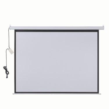 Imagem de Tela de Projecao Retratil Eletrica 203 X 152cm 220v - Ac355 - Multilas
