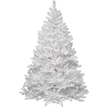 Imagem de Árvore de Natal preta de 5 pés, pinheiro com suporte de metal, decoração de Natal artificial grande para interior e exterior para loja de escritório (branco 1,5 m/5 pés) small gift