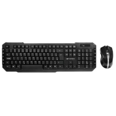 Imagem de Kit Teclado e Mouse sem Fio Multimídia C3Tech Pratico