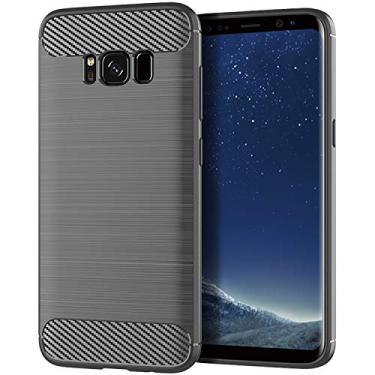 Imagem de Capa para Samsung Galaxy S8 Plus, sensação macia, proteção total, anti-arranhões e impressões digitais + capa de celular resistente a arranhões para Samsung Galaxy S8 Plus
