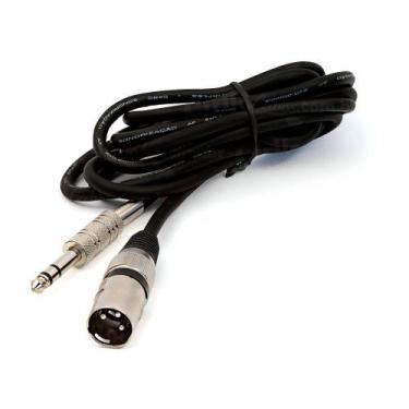 Imagem de Cabo P10 para XLR Macho Azul Estereo - 10 Metros - CIRILO CABOS