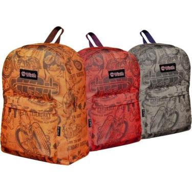 Imagem de Mochila Masculina Juvenil Escola Faculdade Passeio De Costas - Winth