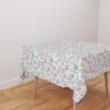 Imagem de Toalha De Mesa Quadrada 4 Lugares Tecido Oxford Floral - Core Decore