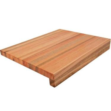 Imagem de Tábua de Corte em L 50x40cm Madeira Grande Bancada de Cozinha Essence 