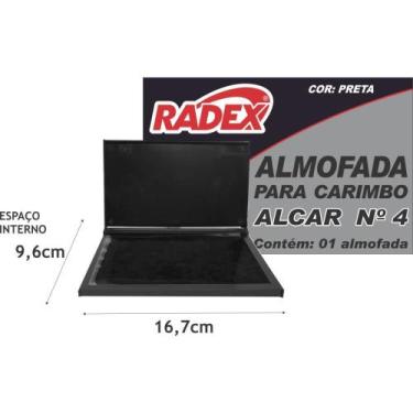 Imagem de Almofada Carimbo N4 Preta - Radex