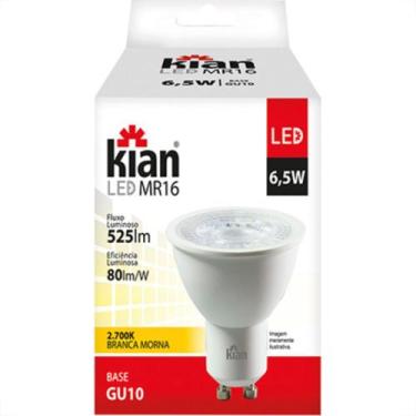 Imagem de Lampada Dicroica 6,5W Led 2700K Kian Gu10